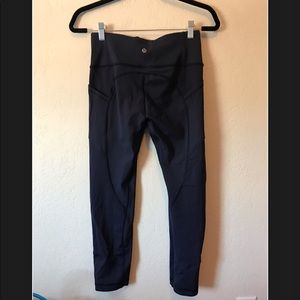 Lululemon 7/8” navy blue legging